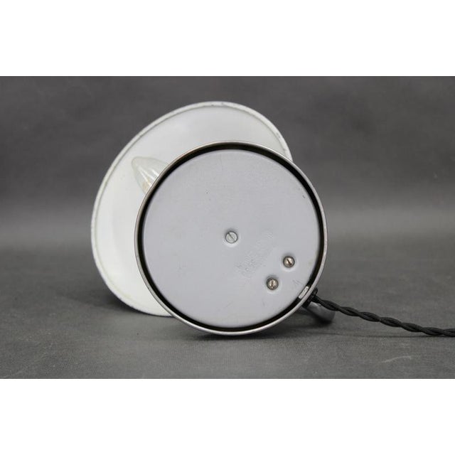 Metal Bauhaus Adjustable Nickel Table Lamp, Czechoslovakia, 1930s For Sale - Image 7 of 14