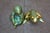 Late 20th Century Zsolnay Eosin Hungarian Iridescent Green Art Deco Frog & Girl Figurines 3" For Sale - Image 11 of 13