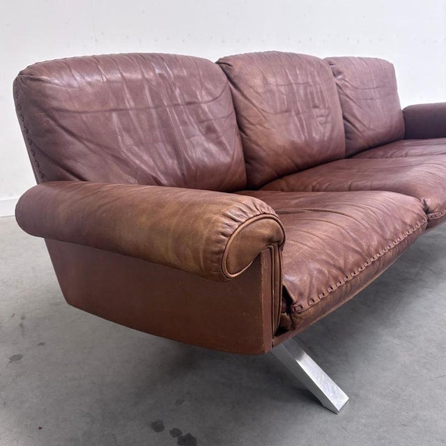 DS31 Sofa in Cognac Leather from de Sede, 1970s For Sale - Image 9 of 15