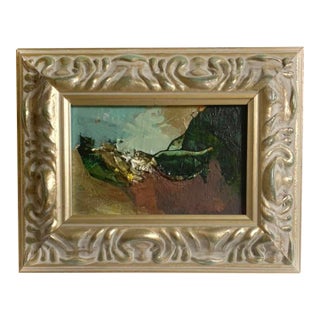 "Rich Soil" 2026 Mini Painting by Jessalin Beutler With Vintage Frame For Sale