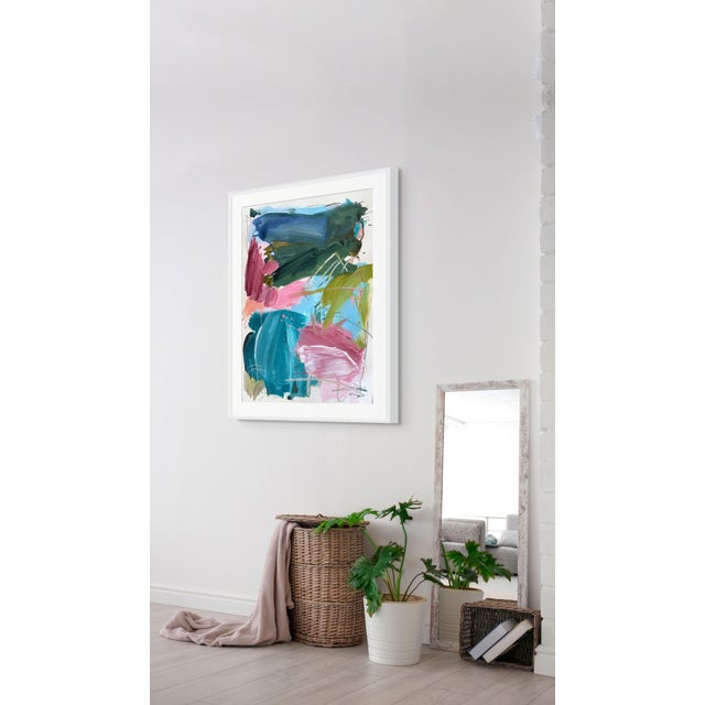 Abstract Contemporary Abstract Acrylic and Pencil on Paper "Alter04" by Marcus Aitken For Sale - Image 3 of 8