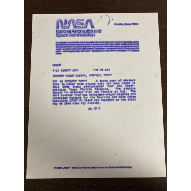 Rare and exceptional original color photograph from nasa dated august 1991. in excellent condition, it represents a...