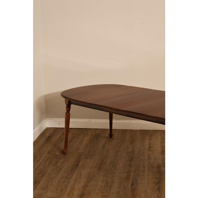 Wood Ethan Allen Georgian Court Vintage Traditional Cherry Dining Table For Sale - Image 7 of 18