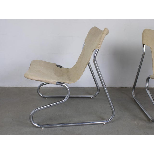 Metal Lounge Chairs, 1970s, Set of 2 For Sale - Image 7 of 9