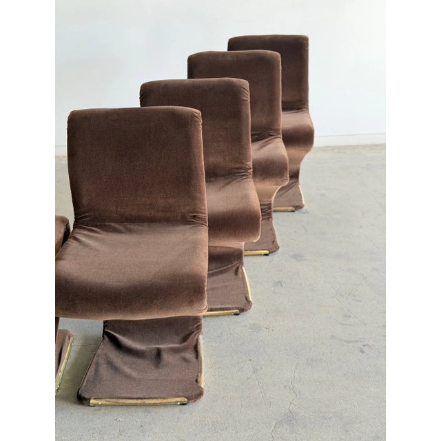 Vintage Z Chairs Attributed to Gaston Rinaldi- Set of 8 For Sale - Image 14 of 14