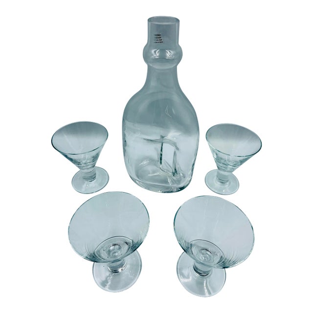 Vintage Modernist Style Krosno 5-Piece Cocktail Set For Sale
