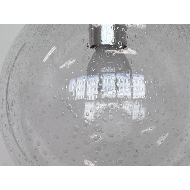 Mid-Century Art Glass Pendant Lights, Former Czechoslovakia, 1970s, Set of 2 For Sale - Image 8 of 9