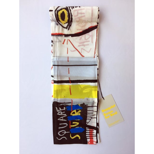 Pop Art Jean-Michel Basquiat Silk Scarf For Sale - Image 3 of 7