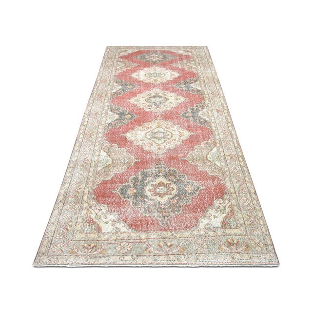 1960s Turkish Oushak Rug For Sale In Los Angeles - Image 6 of 6