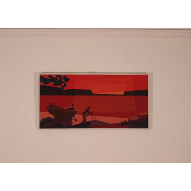 David M Gösta, Fisherman, 1950s, Oil on Canvas, Framed For Sale - Image 10 of 18