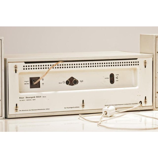 Silver RCS 9 Control Unit and L45 2 Cabinets by Dieter Rams for Braun AG, Germany, 1968 For Sale - Image 8 of 13