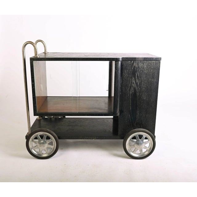 1940s Vintage Art Deco Trolley Bar, 1930s For Sale - Image 5 of 10