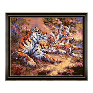 Late 20th Century Tiger Playtime, Mark King For Sale