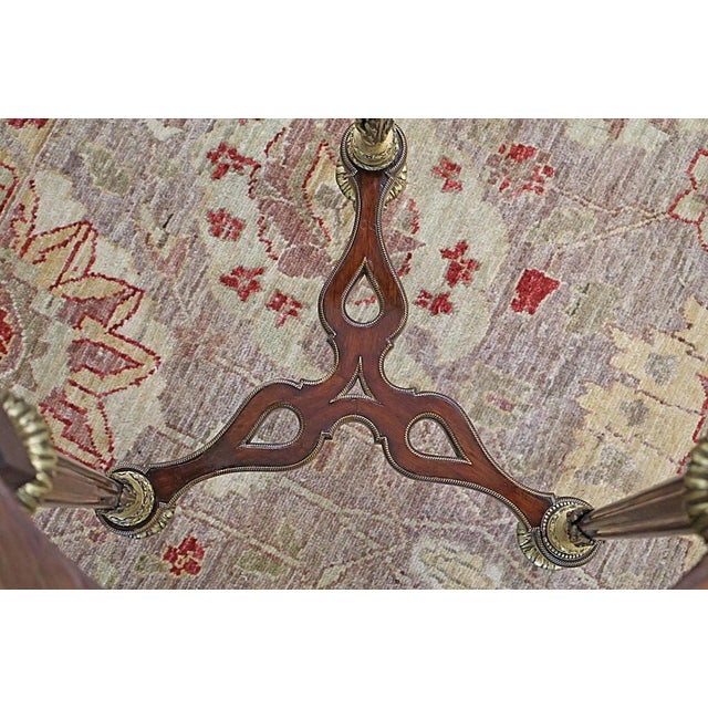 19th Century French Weisweiler Style Marble Top Gueridon Table by Henry Dasson For Sale - Image 10 of 11