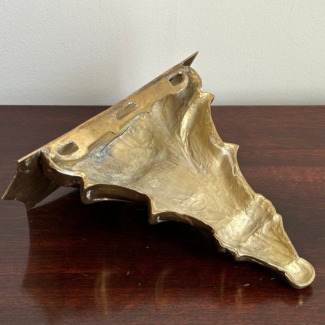Mid-20th Century Italian Renaissance-Style Solid Brass Wall Bracket For Sale - Image 14 of 17
