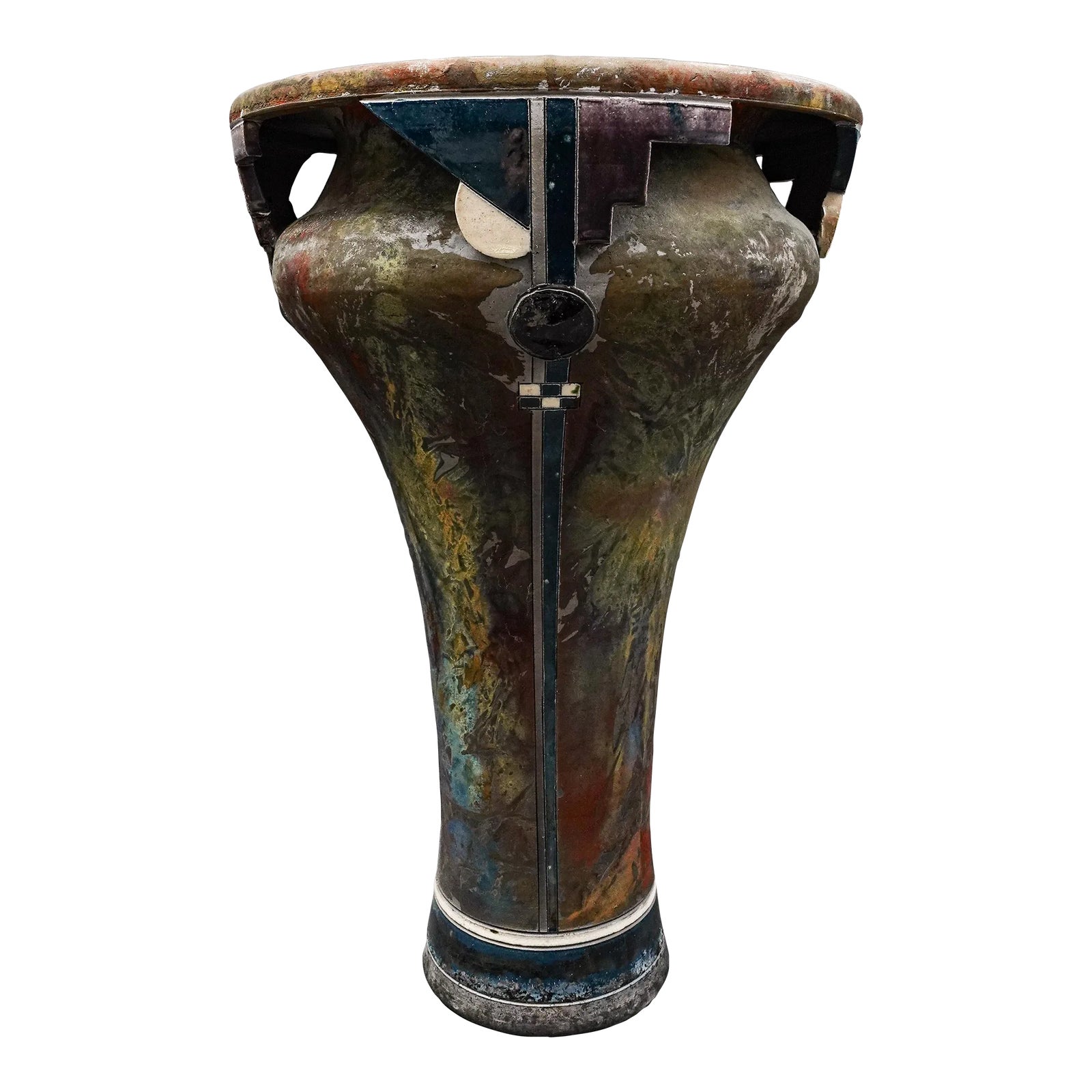 RAKUDO様 Mid 20th Century Robert Sunday Signed Monumental Raku Studio