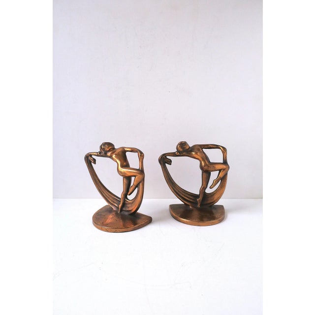 Art Deco Bookends Female Figure, Circa Early 20th Century, Pair For Sale In New York - Image 6 of 10