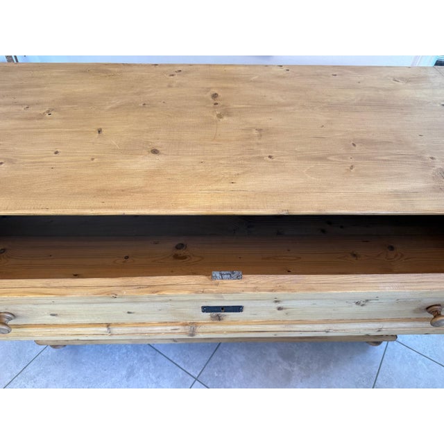 Wood Antique Biedermeier Chest of Drawers with Drawers For Sale - Image 7 of 13
