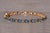 2000 - 2009 The Londinium: Blue Topaz and Natural Diamond Bracelet in Yellow Gold For Sale - Image 5 of 9