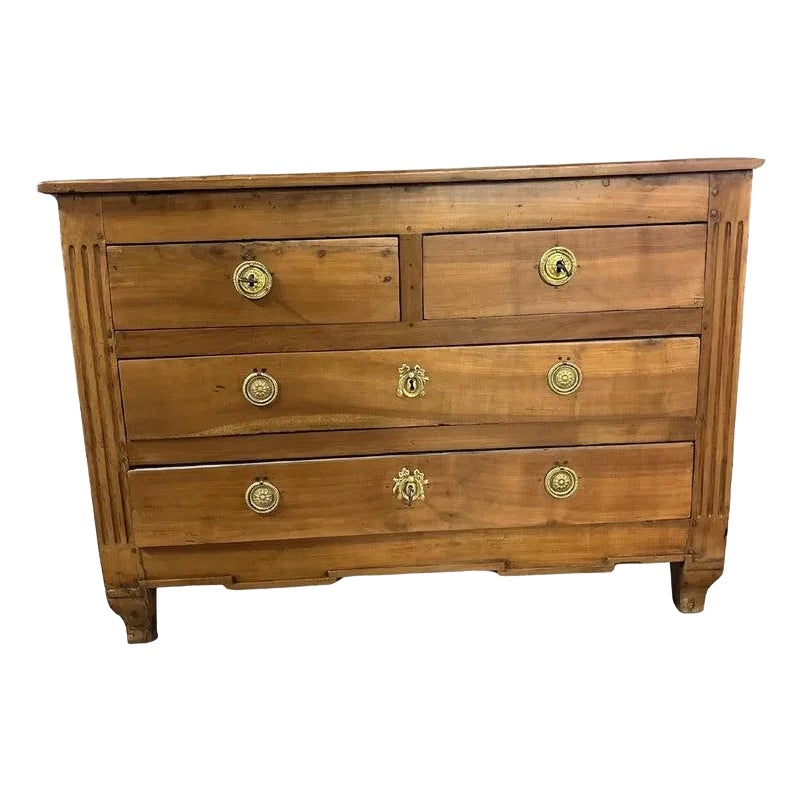 Louis XVI Commode in Natural Wood Late 18th Century | Chairish