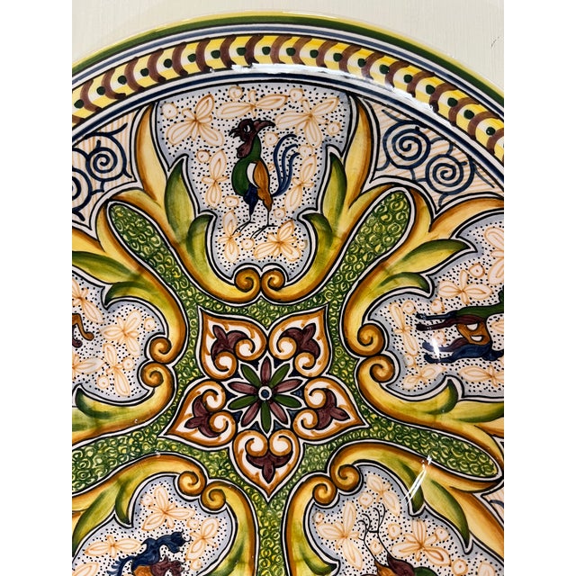 1990s 1990s Coimbra Ceramic - Hand Painted Portuguese Plate 7 For Sale - Image 5 of 10