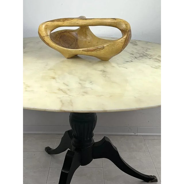 Olive Wood Centerpiece, Italy, 1960s For Sale - Image 9 of 10