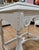 Early 20th Century Hardwood Jacobean Console Table With White Distressed Painted Finish For Sale - Image 9 of 10