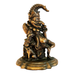 Cast Iron Doorstop of “Mr. Punch & Toby”