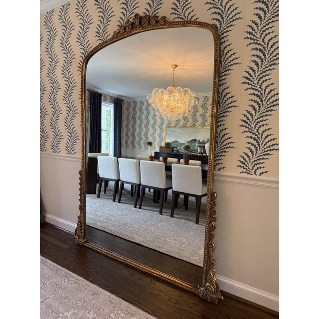 French Large Anthropologie Primrose Floor Mirror For Sale - Image 3 of 4
