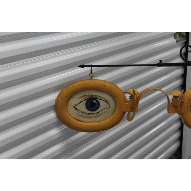 Metal Optician Shop Trade Sign, Set of 2 For Sale - Image 12 of 18