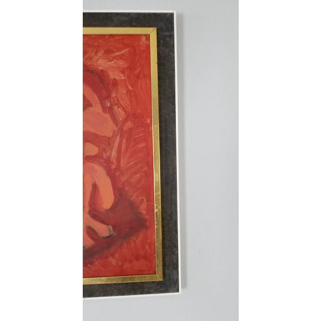 Wood 1954 Farhi Abstract Female Painting/ Sold For Sale - Image 7 of 11