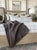 Modern Alpaca Wool Throw With Fringe in Dark Coco For Sale - Image 3 of 7