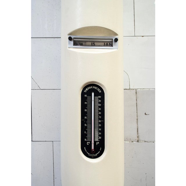 1950s Column Clock, Calendar and Thermometer from Turati, 1970s For Sale - Image 5 of 8