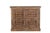 Indian Cabinet/Buffet Constructed From Antique Indian Carved Teakwood and Brass Door Panels and Reclaimed Wood For Sale - Image 3 of 5