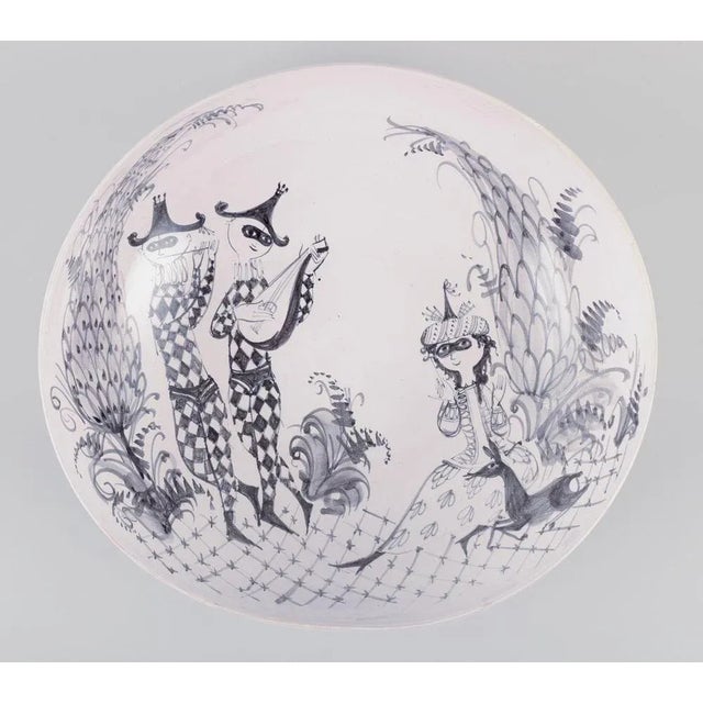 Mid-Century Modern Large Earthenware Bowl from Bjørn Wiinblad, 1950 For Sale - Image 3 of 8