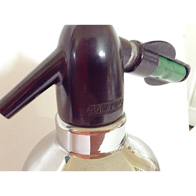 1940s Steel Soda King Seltzer Bottle For Sale - Image 4 of 6