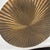 Mid-Century Modern Vintage ARTERIORS Home Apollo Metal / Wood Wall Plaque Medium Metallic Gold Clad 18" Dia x D: 2.5"...