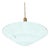1980s Art Deco Memphis Streamline Sky Blue Art Glass Chandelier Pendant Light For Sale