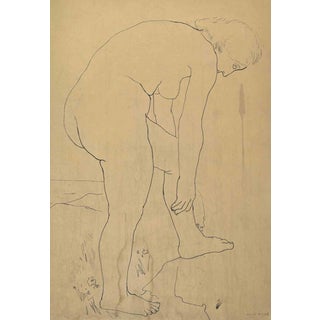 Reynold Arnould, Nude, 20th Century, Ink on Paper For Sale