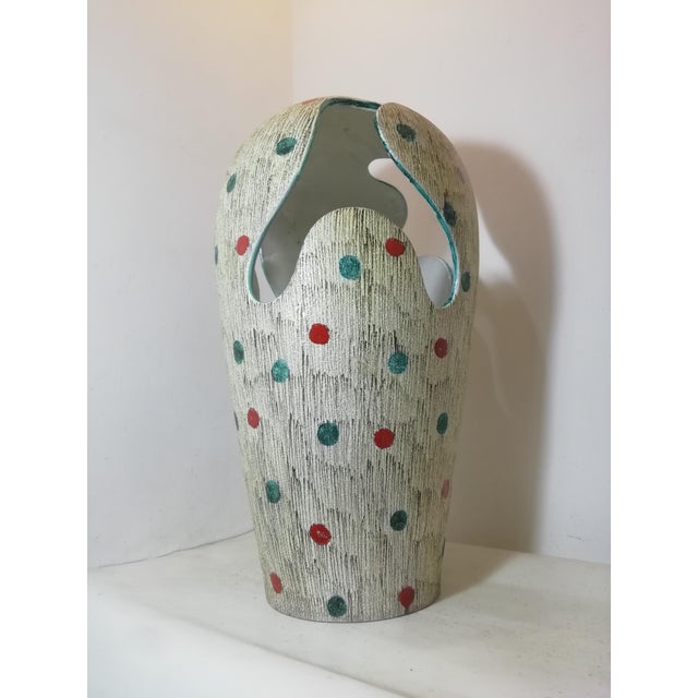 Mid-Century Modern Large Ceramic Vase by Nino Caruso for SIC Ceramiche, Italy, 1960s For Sale - Image 3 of 16