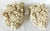 Plastic Pair Ornate Ivory Bird Berries Foliage Curtain Draperies Rod Pole Holders For Sale - Image 7 of 10