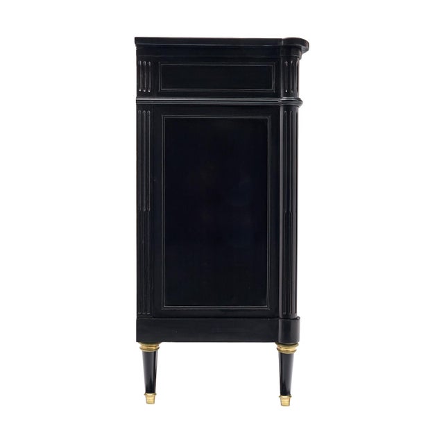Antique French Louis XVI Buffet, Ebonized, Circa 1910 For Sale - Image 9 of 9