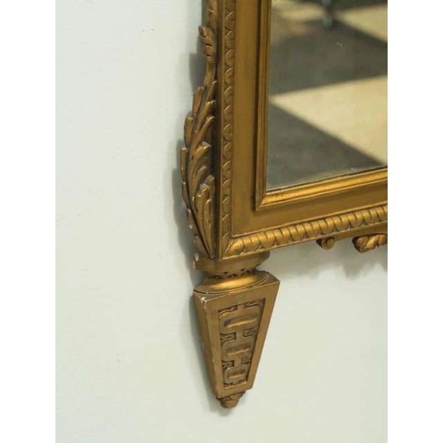 Italian Wood Medallion Mirror For Sale - Image 4 of 8