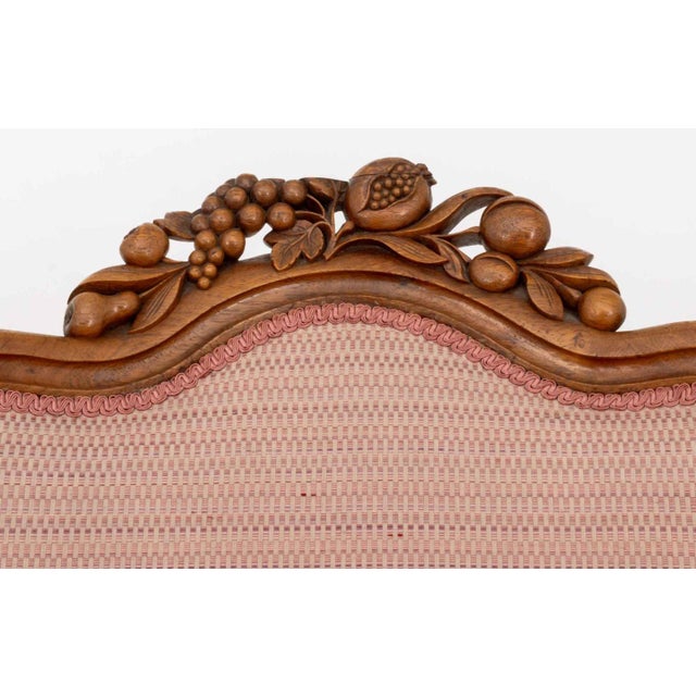 Wood Louis XV Style Walnut Fauteuils, Pair For Sale - Image 7 of 10