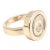 Contemporary Chopard Yellow Gold Diamond Double Circle Happy Spirit Ring, Size 6.75 For Sale - Image 3 of 12