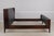 Baker Furniture Company Baker Leather Mahogany Mid Century Modern King Size Bed For Sale - Image 4 of 16