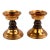 Vintage Coppercraft Guild Launton Mass. Copper and Turned Walnut Candleholders – A Pair For Sale