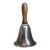 Vintage Silver and Wood Nautical Bell Cocktail Shaker For Sale