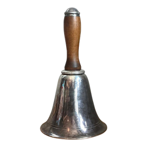 Vintage Silver and Wood Nautical Bell Cocktail Shaker