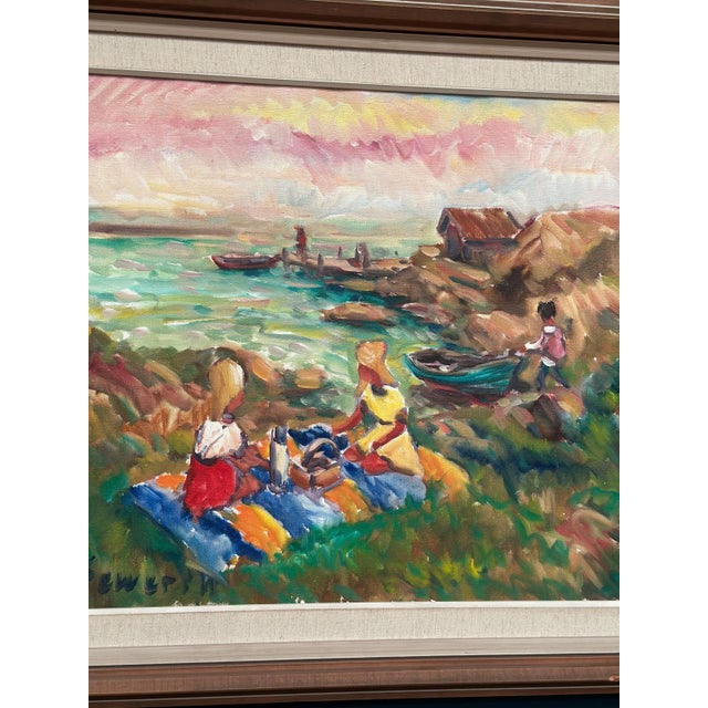 Nils Sewerin, Picnic, 1960s, Oil on Canvas, Framed For Sale - Image 14 of 18